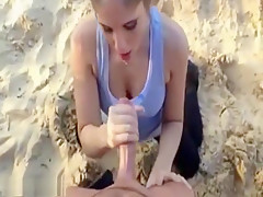Facial On The Beach
