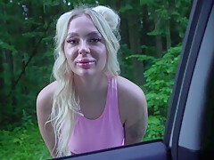 Fake Driver Fucked Hot Blonde In His Car