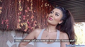 Fake agent fucks bigbooty bae in POV with big white cock