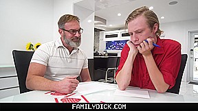 FamilyDick - Skinny Twink Rides His Stepdad Raw