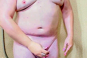 Femboy Sissy Gets Horny Taking A Shower