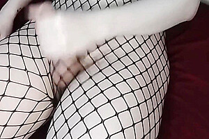 Femboyzinha With Half A Bomb Cock Giving A Hot Handjob