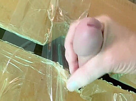 Femdom Facesitting While In Mummification Bondage Tease Handjob And Post Orgasm Torture