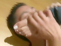 Femdom bitch feet teases