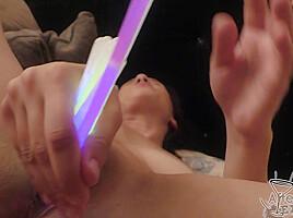 Fetish Glowstick Pussy Gaping Dirty Directors Cut Pov With Big Boob Paula