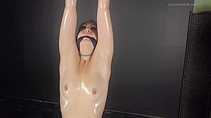Fetish Model Suspended, Arms Over Head, Aoh, Damsel In Peril 11 Min