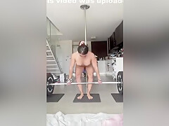 Fit Asian Nude Deadlifts