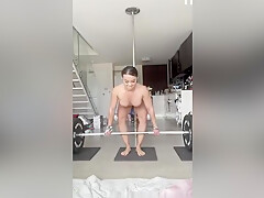 Fit Asian Nude Deadlifts