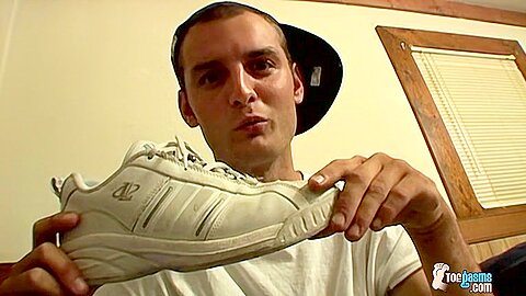 Foot Fanatic Ajax Jerks His Dick - Ajax