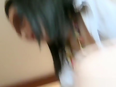 Foot domina shoves feet