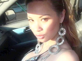 Francine Dee Disrobes In Car! Large Pointer Step sisters!
