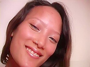 Freaky but sexy Asian girl pussy rubbing