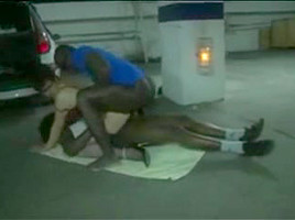French amature and 2 black cocks