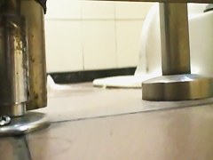 Fresh butts and thick hair of pissing on toilet women