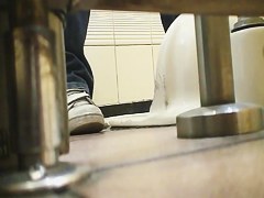Fresh butts and thick hair of pissing on toilet women