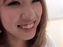 Fresh faced girl gets her clit teased with a vibrator