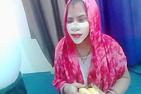 Ft yourbijli Sasur And Bahu Special Banana Sex With Dirty Hindi Talk