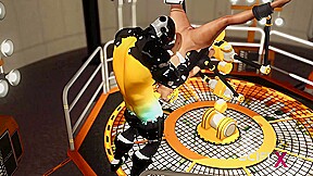 Fuck me hard Sex with a sci-fi android in the lab