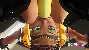 Fuck me hard Sex with a sci-fi android in the lab