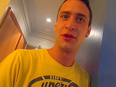 Fun real couple are filmed at the hotel