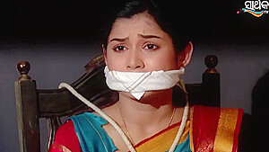 Gagged In Saree
