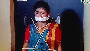 Gagged In Saree