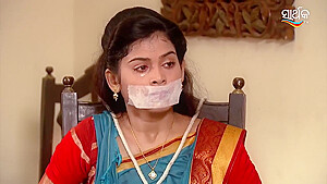 Gagged In Saree