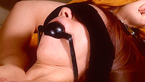 Gagged slave tormented and fucked by maledom