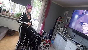 Gamer Vs Girl - Dispute Ends In Hardcore Sex - Shaving Lingerie Anal Cum - Gamer Girl