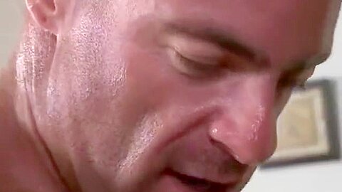 Gay Anal Fucking And Cumshot On Balls On Portable Massage Table
