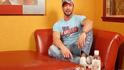 Gay Porn In Str8 Tattooed And Pierced Stud Masturbates On Gay Casting 7 Min