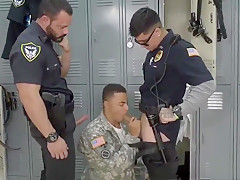 Gay sexy hunk police man Valor