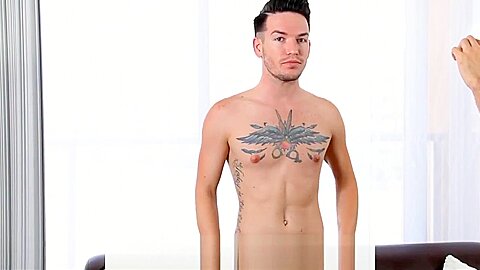 GayCastings Cute tattooed twink likes to show off on cam