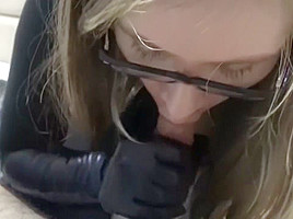 Gemma smoking with gloves handjob Marlboro lights