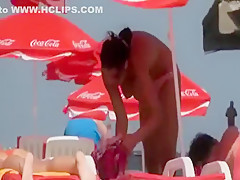 Gender about the beach with pop