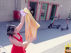 German Point-of-view Squirting Lady Public Humped Ou