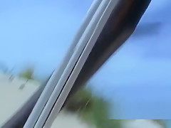 German slut Jessica fucked on the beach