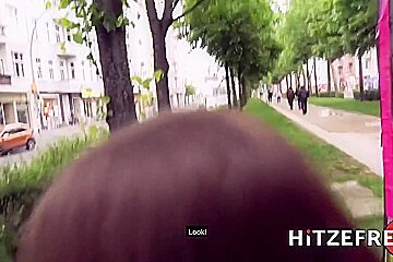 German teen 18+ Hooked Up On Street And Banged