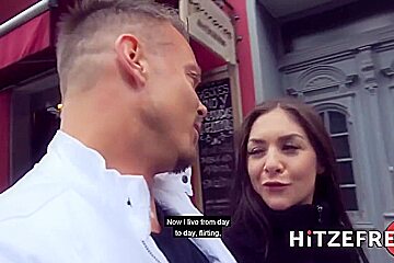German teen 18+ Hooked Up On Street And Banged