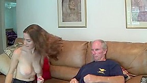 Girl Gives Not Her a handjob WF