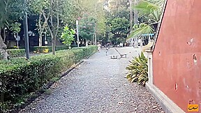Girl Masturbates And Cums At The Park While People Walk Around - Full Video