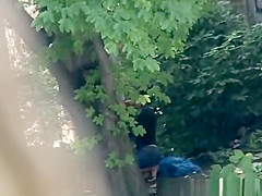 Girl blowjob in public place