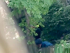 Girl blowjob in public place