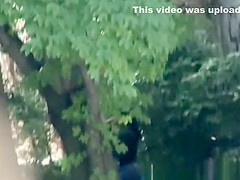 Girl blowjob in public place