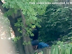 Girl blowjob in public place