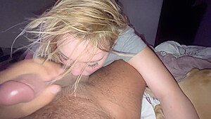Giving Blow Job To A Huge Dick