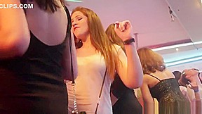 Glam euro squirted with cum at a crazy party