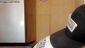 Gloryhole BJ DILF fills mouth with load in homemade video