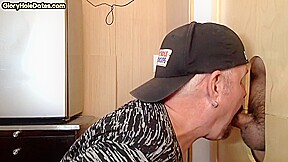 Gloryhole gaydaddy sucks BFs cock in homemade private video