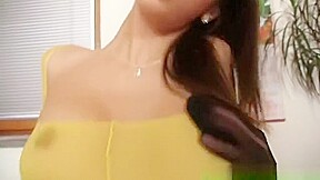 Gorgeous babe Kitty Jane nylon fetish sex